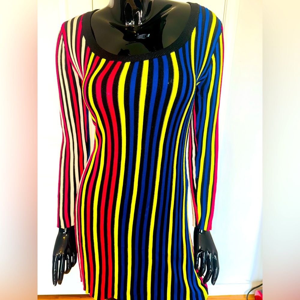 ✨Colorful Striped Long Sleeve Mini Dress ✨